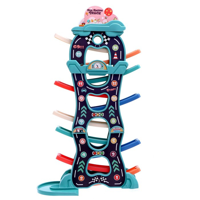 Автотрек развивающий «Гонки по склону», цвет МИКС Автотрек развивающий «Гонки по склону», цвет МИКС