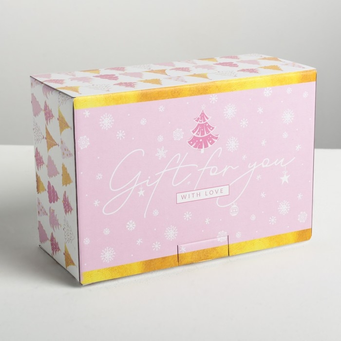 Коробка подарочная новогодняя складная «Пусть зима приносит радость», 22 х 15 х 10 см, Новый год Коробка подарочная новогодняя складная «Пусть зима приносит радость», 22 х 15 х 10 см, Новый год