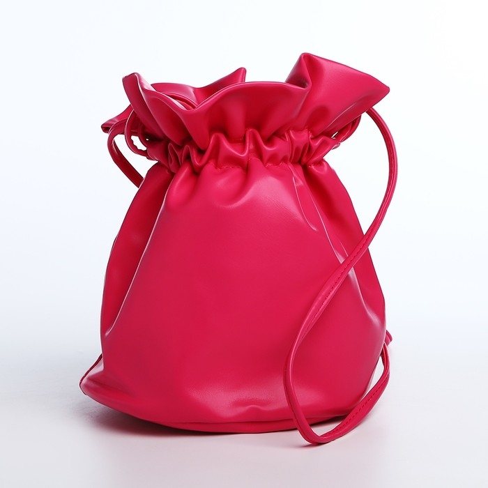 Сумка-кисет на затяжке, цвет фуксия Сумка-кисет на затяжке, цвет фуксия