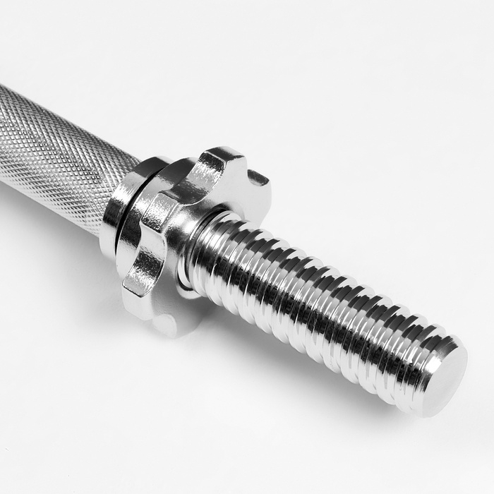 Гриф гантельный, металлический, хромированный d=28 мм, 35 см Гриф гантельный, металлический, хромированный d=28 мм, 35 см