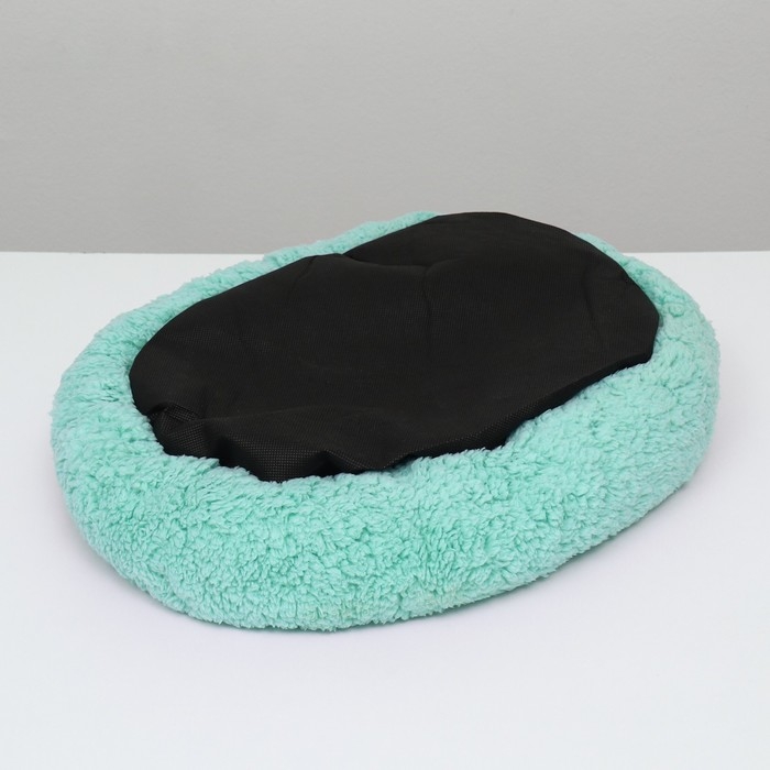 Лежанка для собак и кошек «Уют», мягкий мех, 45 х 35 х 11 см, мятная Лежанка для собак и кошек «Уют», мягкий мех, 45 х 35 х 11 см, мятная