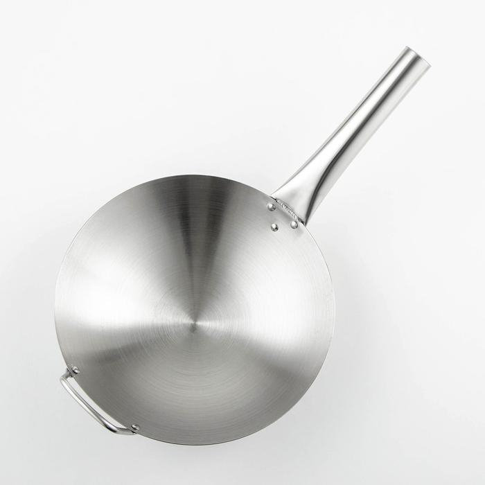 Сковорода-Wok из нержавеющей стали Chief, с ручкой, d=28 см Сковорода-Wok из нержавеющей стали Chief, с ручкой, d=28 см
