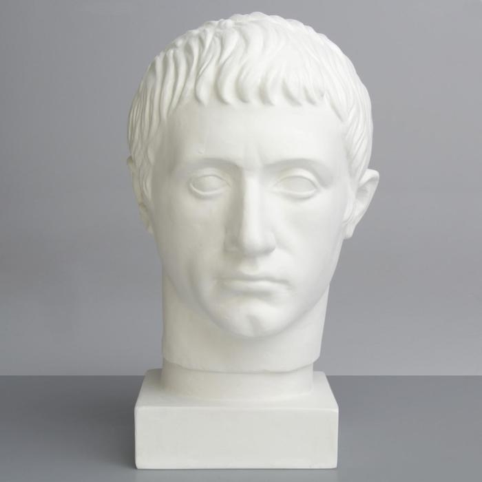 Гипсовая фигура Голова Германика, 19 х 25 х 36 см Гипсовая фигура Голова Германика, 19 х 25 х 36 см