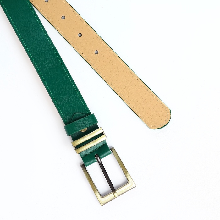 Ремень женский, ширина 2,5 см, винт, цвет зелёный Ремень женский, ширина 2,5 см, винт, цвет зелёный