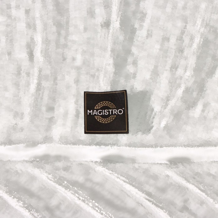 Блюдо стеклянное сервировочное Magistro «Лист», 34×18,5×1,9 см, цвет прозрачный