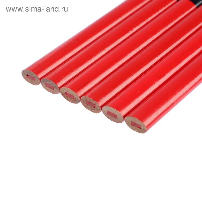 Карандаши строительные ТУНДРА, двухцветные, 180 мм, 6 шт. Карандаши строительные ТУНДРА, двухцветные, 180 мм, 6 шт.