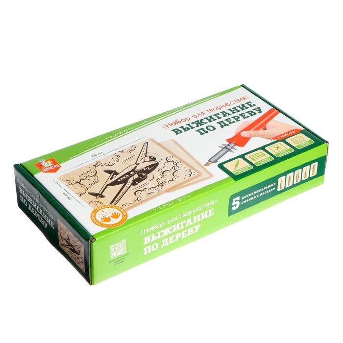 Набор для выжигания по дереву (аппарат с насадками, доски 2 шт.) Набор для выжигания по дереву (аппарат с насадками, доски 2 шт.)