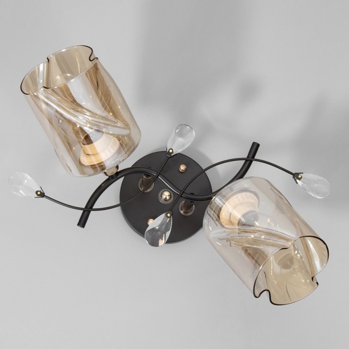 Люстра Люстра "Бруни" 2хЕ27 40Вт черный 42х25х23см BayerLux