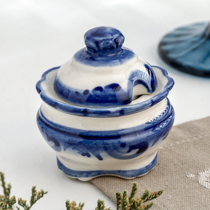 Подставка для яиц Подставка для яиц "Куличница", гжель, фарфор, 25х11 см