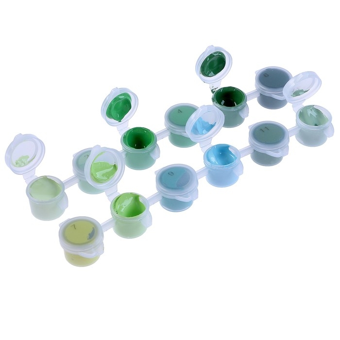 Набор акриловых красок «Свежесть», 12 цветов Набор акриловых красок «Свежесть», 12 цветов