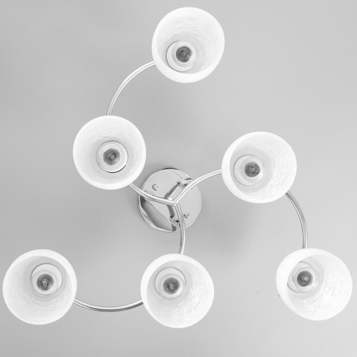 Люстра Люстра "Августа" 6xЕ27 40Вт хром 58х58х25 см BayerLux