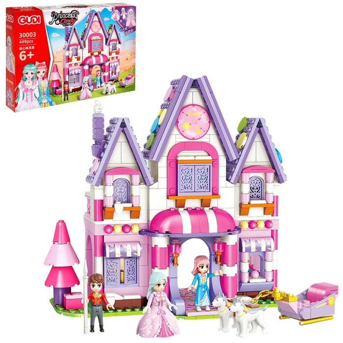Конструктор Принцессы «Сахарный домик», 449 деталей Конструктор Принцессы «Сахарный домик», 449 деталей