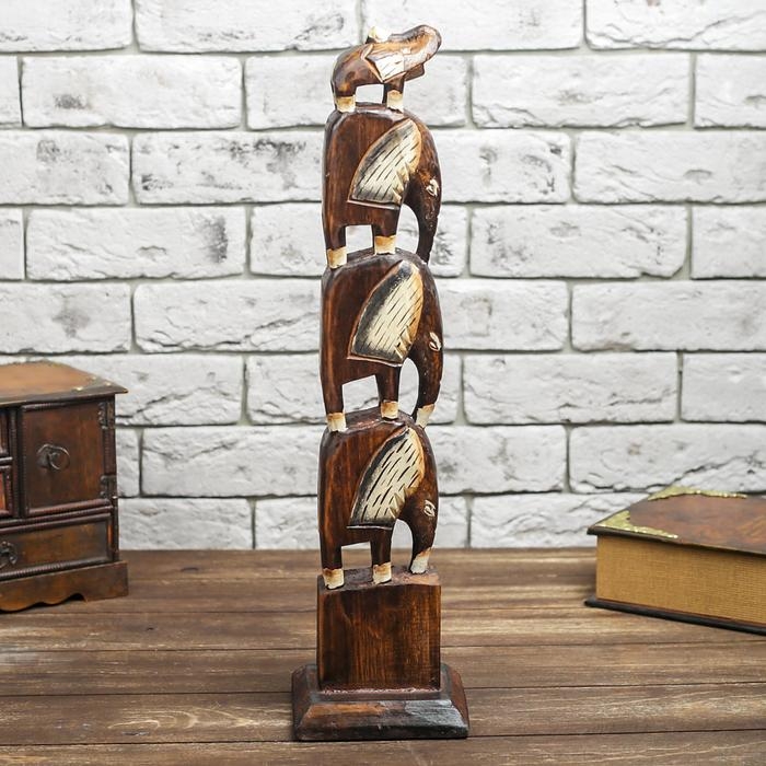 Сувенир дерево Сувенир дерево "Четыре слона" 50х12х10 см