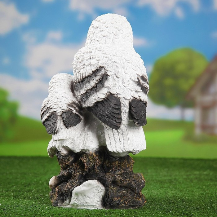 Садовая фигура Садовая фигура "Совы полярные" 19х20х38см