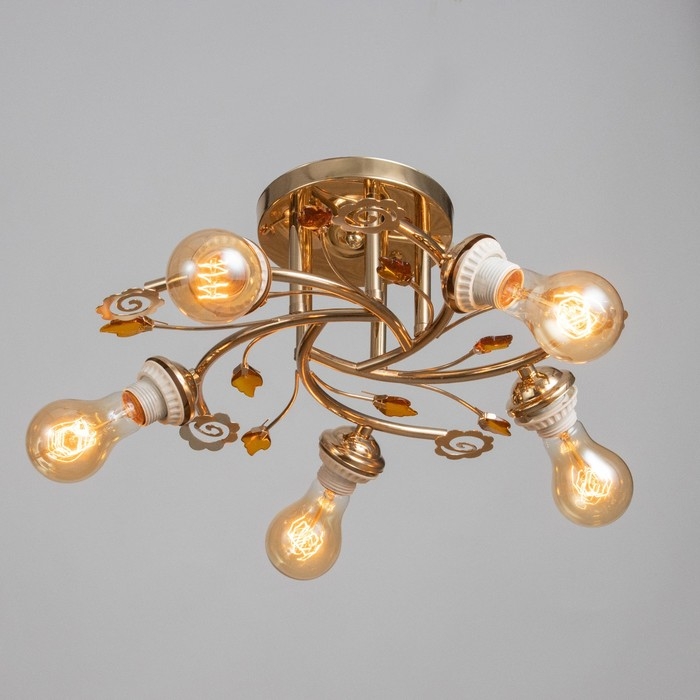 Люстра Люстра "Бэлл" бп 5х40Вт Е27 Золото МОДЕЛЬ: 2612356