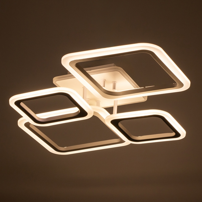 Люстра Люстра "Геометрия" 104Вт LED+RGB Белый 2700-6400k 72х49х11см