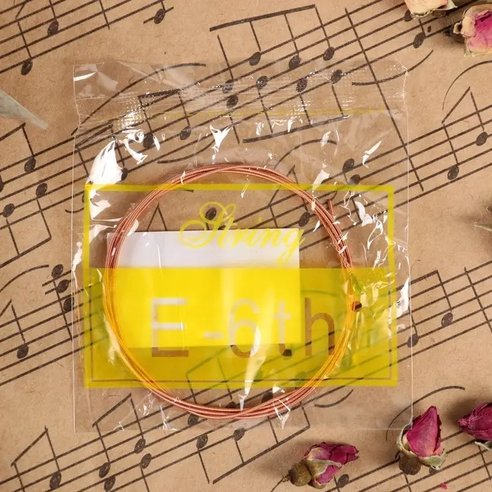 Струна для акустической гитары Music Life, №6, толщина 052, сталь Струна для акустической гитары Music Life, №6, толщина 052, сталь