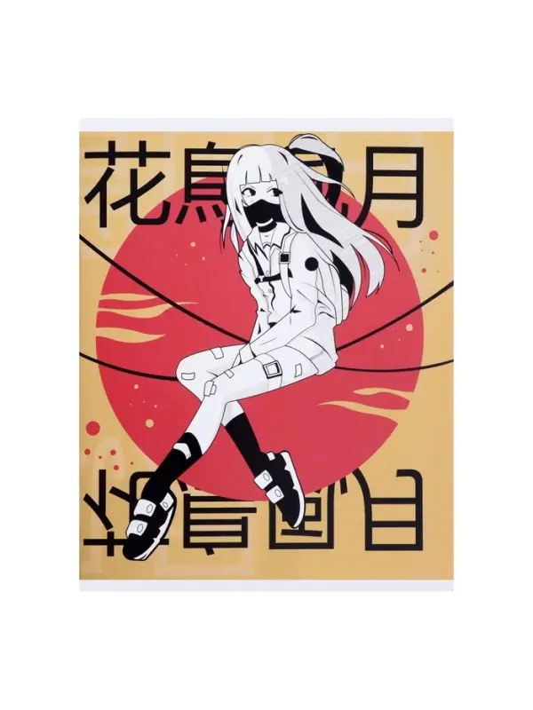 Тетрадь 48 листов в линейку Calligrata «АнимеArt», в линейку, обложка мелованный картон, ВД-лак, блок офсет, МИКС