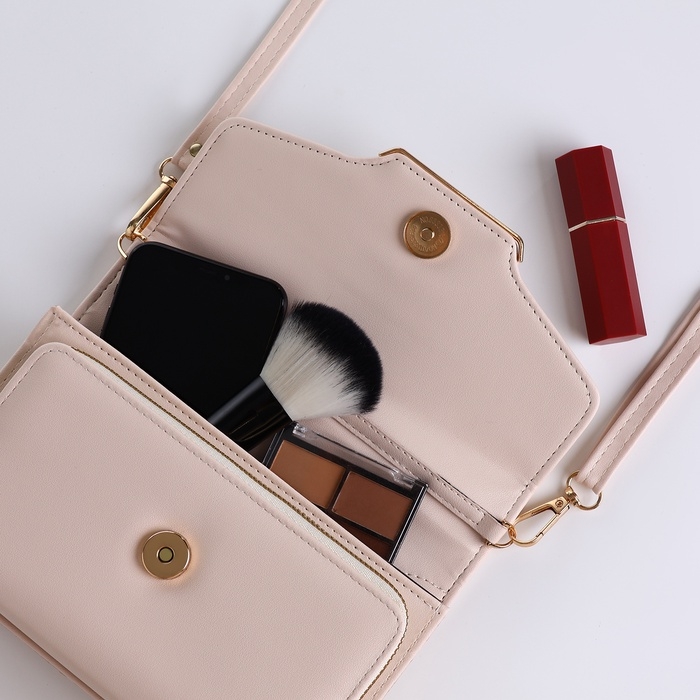 Сумка женская на молнии, цвет белый Сумка женская на молнии, цвет белый