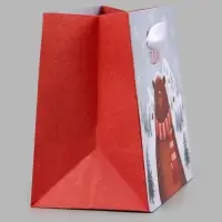 Пакет подарочный &laquo;С Новым годом&raquo;, мишка, 14&times;14&times;9 см