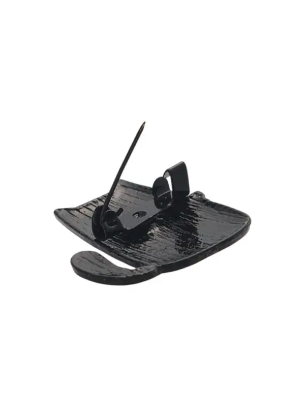 Брошь &laquo;Котик&raquo;, мультяшный, МИКС в чёрном металле