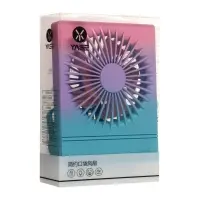 Вентилятор настольный YS2202B, портативный, осевой, 500 мАч, 3 режима, розово-сиреневый