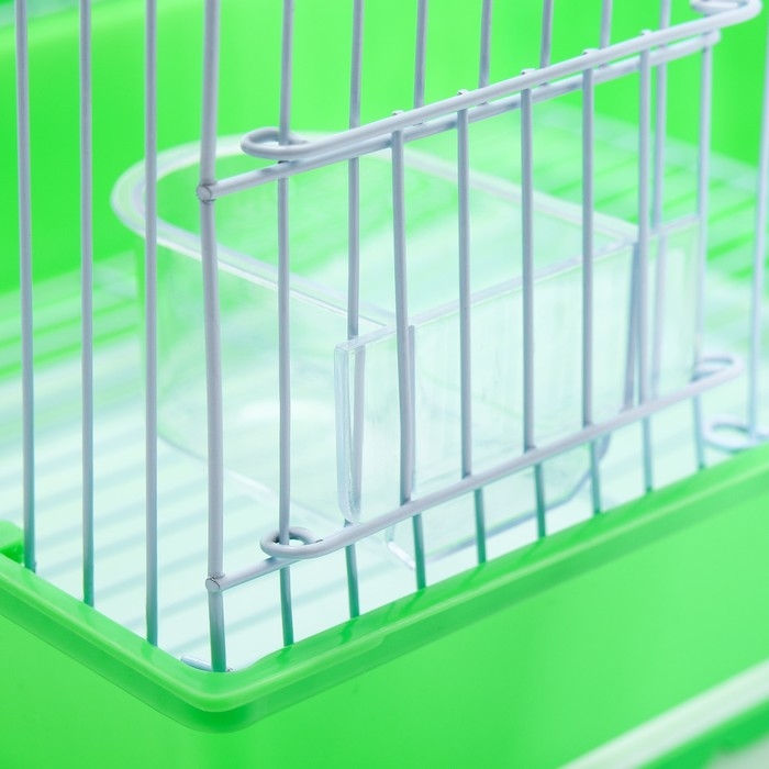 Клетка для птиц укомплектованная Bd-1/4f, 30 х 23 х 39 см, зелёная Клетка для птиц укомплектованная Bd-1/4f, 30 х 23 х 39 см, зелёная