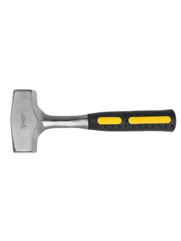 Кувалда ТУНДРА, цельнокованая, квадратный боек, двухкомпонентная рукоятка, 1.5 кг Кувалда ТУНДРА, цельнокованая, квадратный боек, двухкомпонентная рукоятка, 1.5 кг