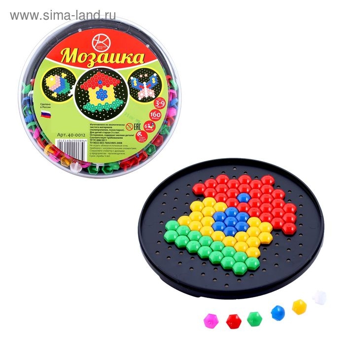 Мозаика круглая, 160 элементов Мозаика круглая, 160 элементов