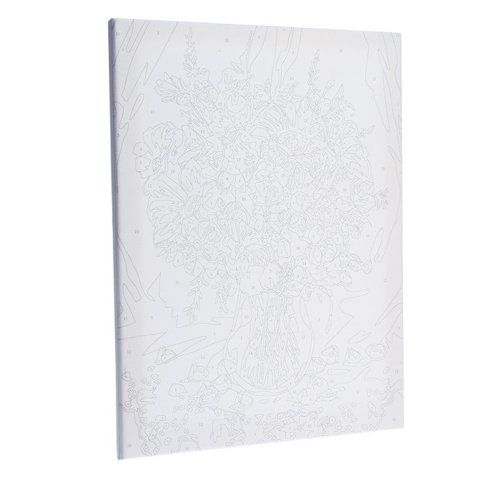 Картина по номерам на холсте с подрамником «Натюрморт с цветами», 30х40 см Картина по номерам на холсте с подрамником «Натюрморт с цветами», 30х40 см