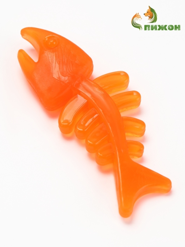 Игрушка жевательная Игрушка жевательная "Планктон" прозрачная, PP, 12,5 см, оранжевая