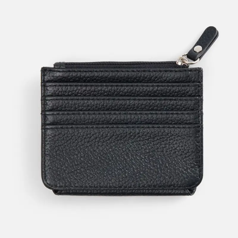 Картхолдер на молнии Unison, черный Картхолдер на молнии Unison, черный