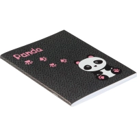 Тетрадь общая А5 96л Panda,клет,скреп., ВД-лак