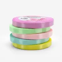 Атласная лента, набор 5 шт. &laquo;Пастельный&raquo;, 10 мм, 23&plusmn;1 м