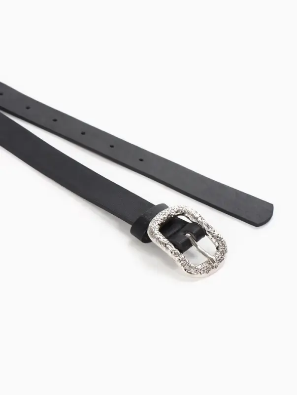 Ремень женский, металлическая пряжка, 2.3&times;105 см, чёрный