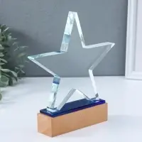 Наградная фигура стела &laquo;Звезда&raquo;, подставка 14&times;4 см, звезда 20.5&times;18.5 см, 3.5&times;20.5&times;22.5 см