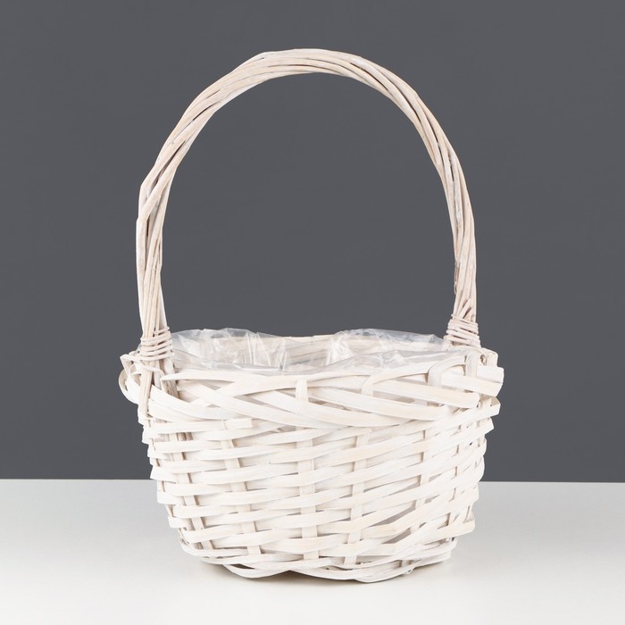 Набор корзин «Вьюнок», 3 шт, 30×14,5/36 см, 24×12,5/31 см, 19,5×10,5/25,5 см, ива