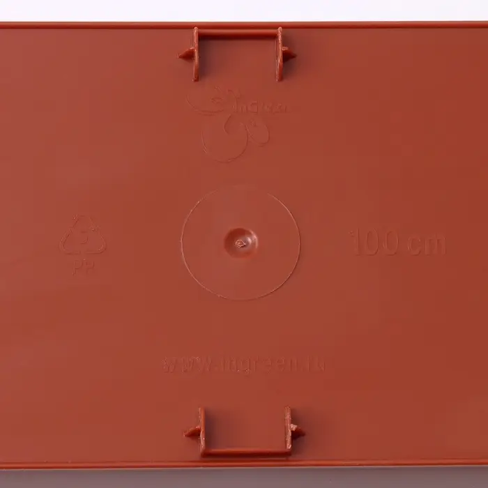 Ящик балконный для цветов, 18 л, 100&times;15&times;17 см, пластиковый, цвет терракот