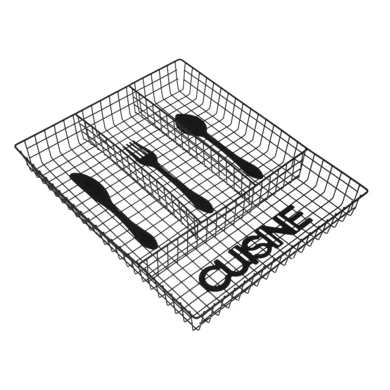 Лоток для столовых приборов тм VETTA Кухня, 4 секции, 32х26х4,5, металл