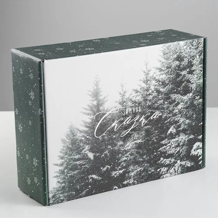 Коробка подарочная новогодняя складная &laquo;Зимняя сказка&raquo;, 30.7&times;22&times;9.5 см, Новый год