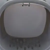 Туалет закрытый с УФ-лампой и миской 52×38×37 см, серый Туалет закрытый с УФ-лампой и миской 52×38×37 см, серый