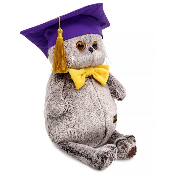 Мягкая игрушка  Мягкая игрушка "Басик в академической шапочке", 25 см Ks25-287