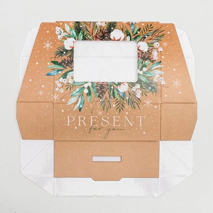 Коробка складная «Present», 10 х 8 х 3.5 см