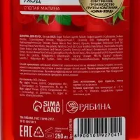 Гель для душа, увлажнение и уход, аромат малины, 250 мл, Рябина