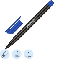 Маркер перманентный KORES синий 1 мм