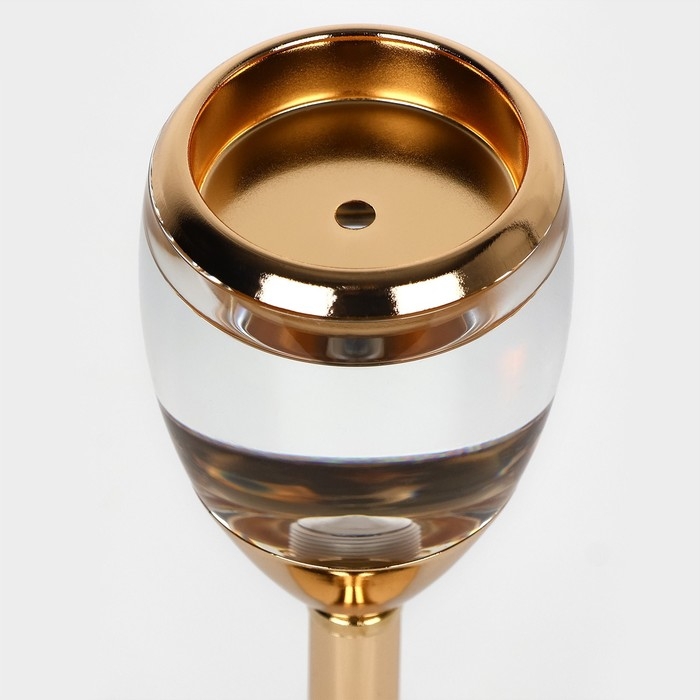 Подсвечник металл, стекло на 1 свечу «Безмятежность», цвет золото 11 х 11 х 25.5 см Подсвечник металл, стекло на 1 свечу «Безмятежность», цвет золото 11 х 11 х 25.5 см