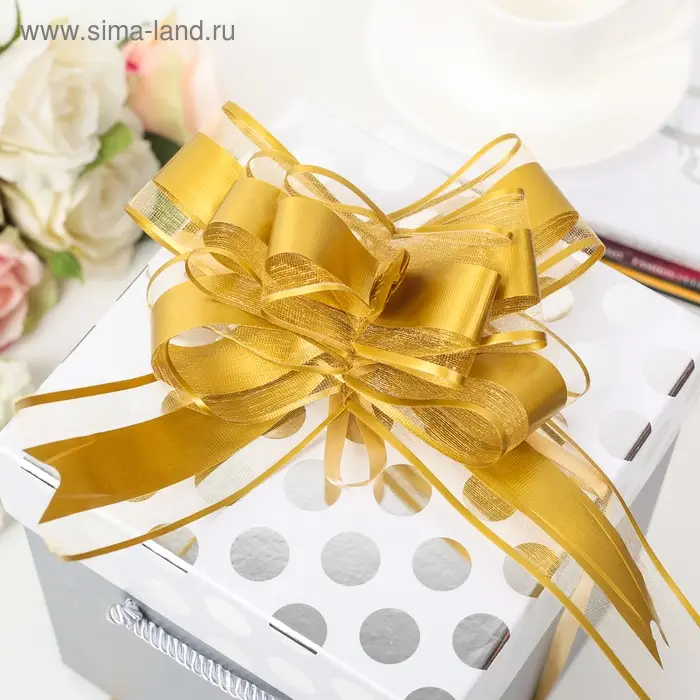 Бант - бабочка No5, золотистый Бант - бабочка No5, золотистый