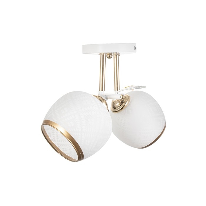 Люстра Люстра "Фрида" 2хЕ27 40Вт бело-золотой 46х25х26 см BayerLux