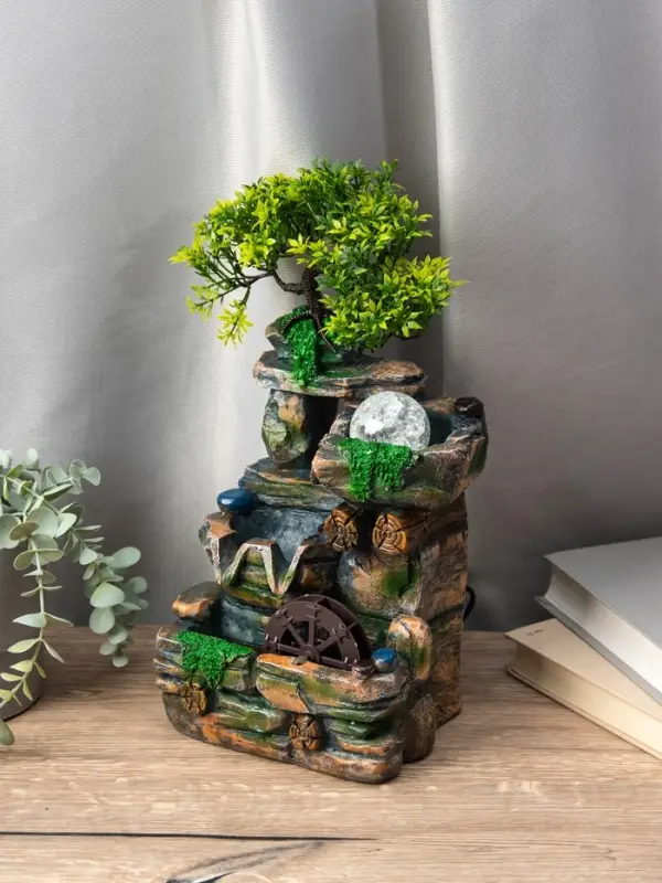 Фонтан Фонтан "Деревце на скале" 32х15х13 см (с подсветкой)