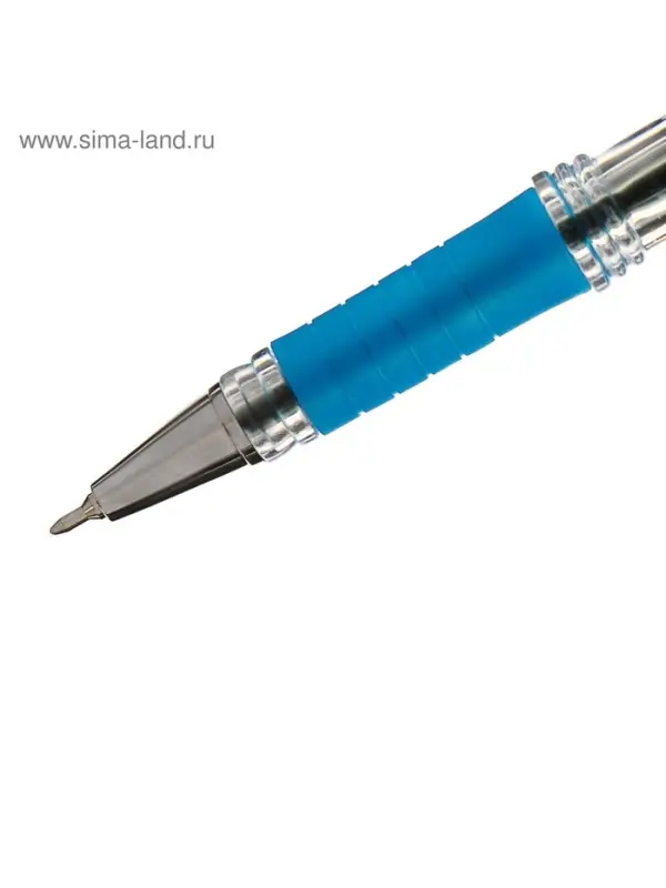 Ручка шариковая Berlingo. I-10, синий стержень, узел 0.4 мм, резиновый упор